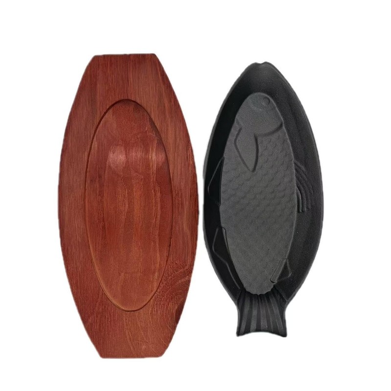 Steak plate sizzle platter cast iron bakeware square pan skillets