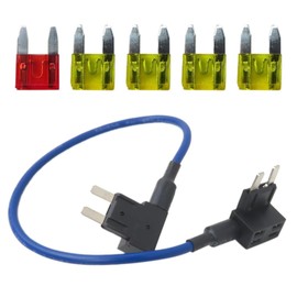 Vicue Updated New Repair Fuel Pump Relay Bypass Cable and Fuse Holder Set Compatible for Chrysler Town and Country 2008-2016