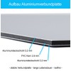 Sign "Kein Winterdienst" Aluminium / Dibond 300 x 200 mm