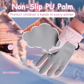 EVBEA Toddler Gloves Baby Winter Snow Gloves Boys KL L