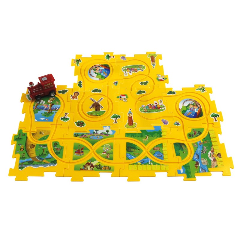 JAMARA 460303 - Puzzle Treno Dynamic Zoo
