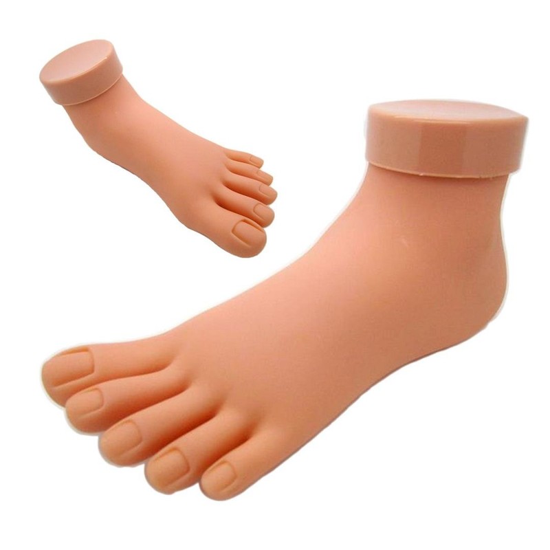 DDLBiz Flexible Practice Foot Model Soft Plastic Mannequin Model Hand