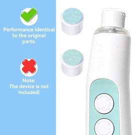 Electric Nail Trimmer Replacement Pads, 12 Packs Baby Nail File Grinding Heads Compatible with Frida Baby Nail File (Green: 6-12M; Blue: 12+M Babies)