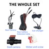 3 Channel Dash Cam 2K+1080P Front, Inside and Rear, Screenless