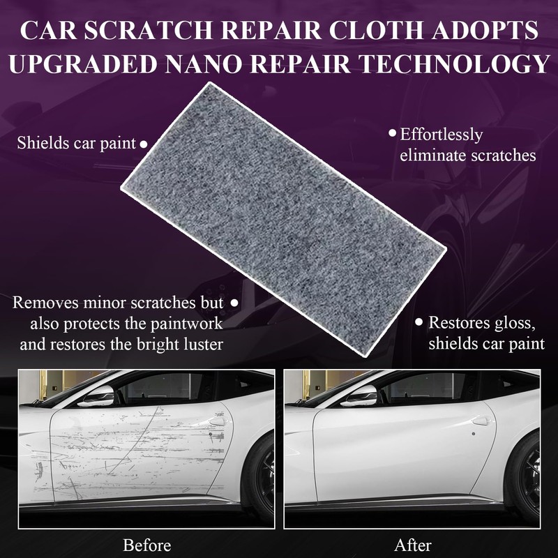 Nano Sparkle Cloth Car Scratch Remover Set,Magic Nano Sparkle Cleaning