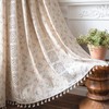 Sutuo Home Boho Curtain Semi-Blackout Crochet Hollow Lace Patchwork with
