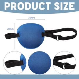 6 Pcs Eye Patches, Eye Patches for Adults, Eye Patch Medical, 3D Adjustable Eyepatchs for Adults and Kids, for Right or Left Eye, Eye Patch Medical, for Amblyopia, Strabismus, and Surgery Recovery