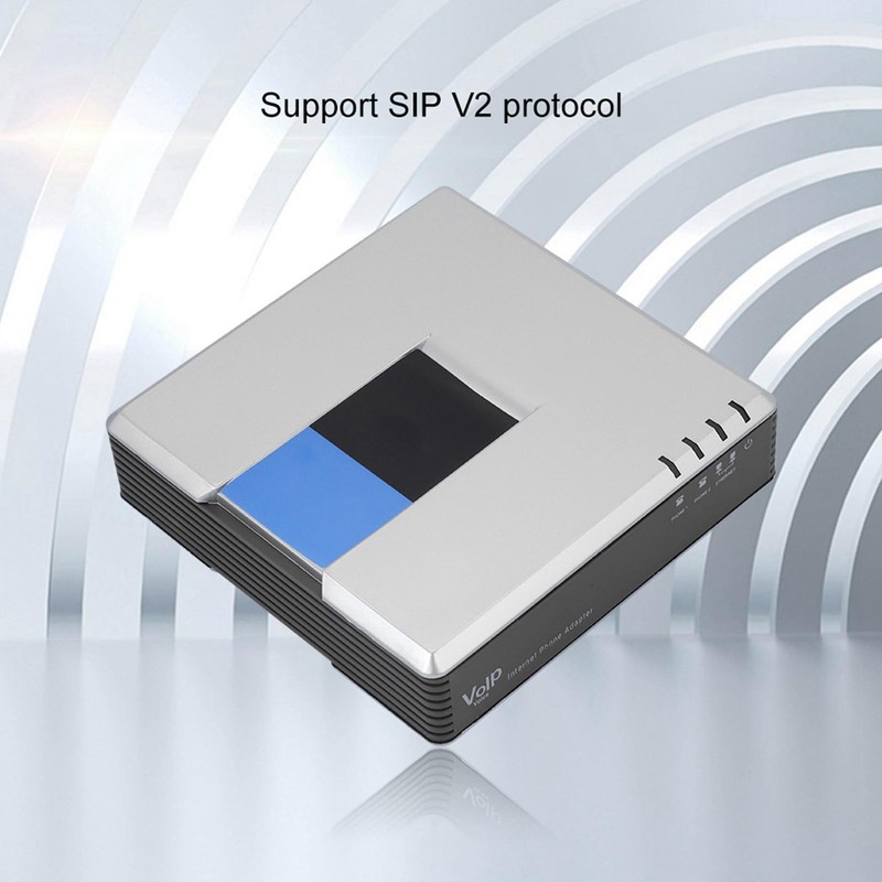VoIP Gateway Internet, Internet Telephone Adapter Telephone 2 Ports Adapter