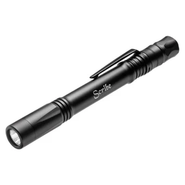 ASP Scribe, Pen-Style Pocket LED Flashlight, 330 Lumens, Bright Cree XPG2 LED, Every Day Carry Tactical Light for Law Enforcement, Includes Rechargeable Battery and Micro-USB Adapter, Tactical Black