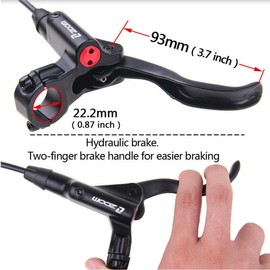 jpfashion Bicycle Brake Levers Left and Right Levers Set MTB Bicycle Hydraulic Disc Brake Set Front and Rear Bike Parts