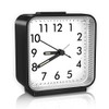 ORIA Analog Alarm Clock, Silent Alarm Clock, Non Ticking Alarm