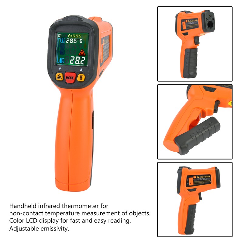 PM6530D High Precision NO contact Digital Infrared Thermometer -50C~800℃/ -58~1472