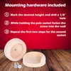 WADDELL Closet Pole Socket (Jumbo Heavy Duty, 1 Set) |