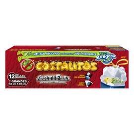 Costalitos Fortiflex V803A Bolsas para Basura con Jareta, color Rosa/Blanco/Negro, Grande, 62 x 80 cm