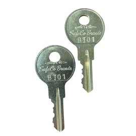 Replacement Keys to Fit Tuff Shed Locks with Codes BT01-BT40 SafeCo Brands 2-Keys (BT08)