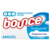 Bounce Hojas para secadora Free & Gentle, sin fragancia, 240