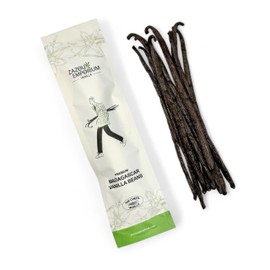 Zazou Emporium - Madagascar Vanilla Pods - Pack of 10 - Grade A Vanilla Beans - Gourmet Vanilla for Baking in a Resealable Pouch (4 Pods)
