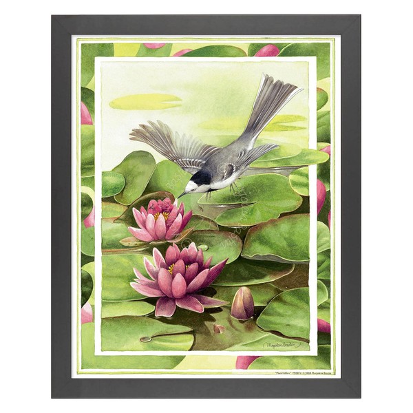 Thomas Kinkade Marjolein Bastin Pink Lillies 11" x 14" Art