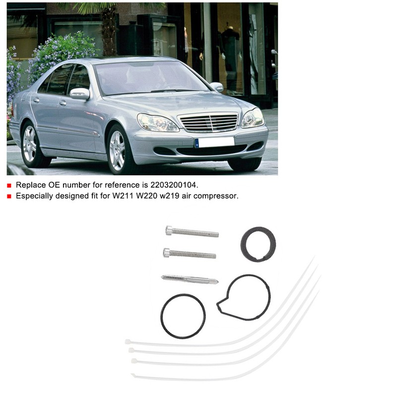 Air Suspension Compressor Cylinder Head Piston Ring Repair Kit Fit