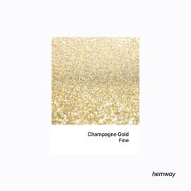 Hemway Glitter Grout Additive add Sparkle to Mosaic Tiles, Bathrooms, Wet Rooms, Kitchens, Tiled Based Rooms and Cement Based Grouts 100g / 3.5oz - Champagne Gold