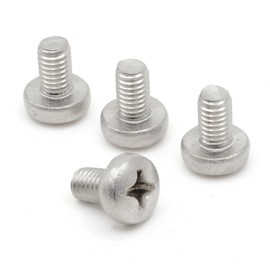 ReplacementScrews License Plate Screws Compatible with VW/Volkswagen Passat - Stainless Steel (Rear Mount) (Pack of 4)