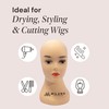 MILANO COLLECTION 12" Durable Silicone Professional Wig Styling Head Compatible