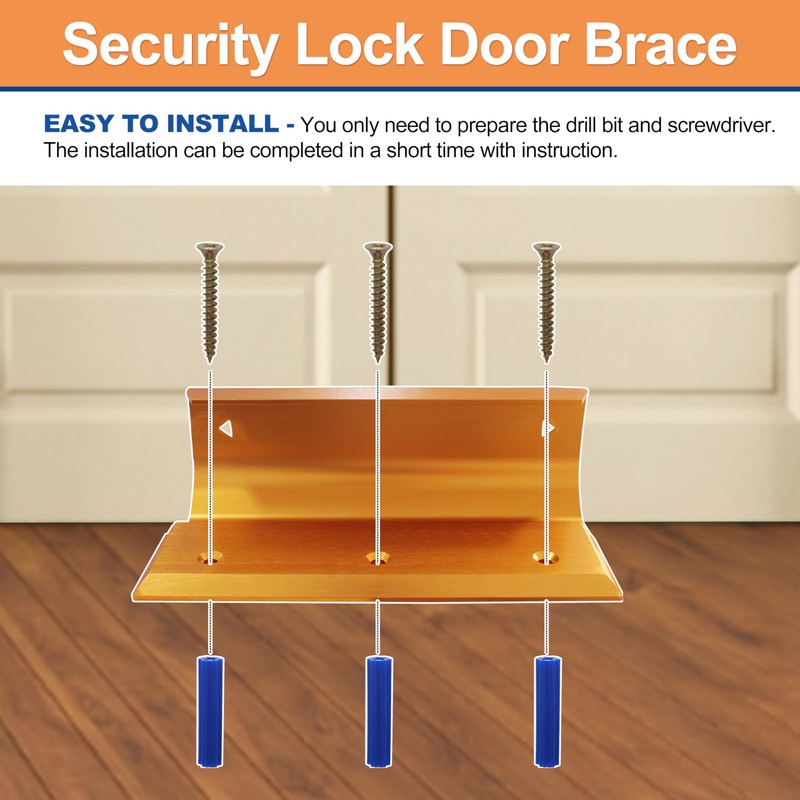 Home Security Door Lock Blemish Door Barricade Brace Garage Front