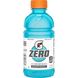 Gatorade Zero Sugar Thirst Quencher, Glacier Freeze, 12 Ounce (Pack of 24)