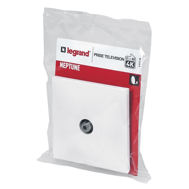 Legrand Neptune leg91338 SCHUKO TV, White