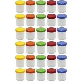 Frühes Forschen 30 ointment tins high, 12 ml capacity with coloured lids