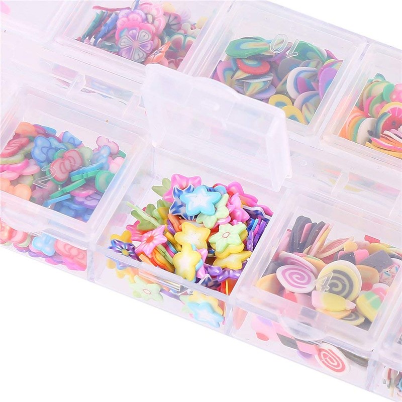 CCINEE Nail Art Slice with Fruit Flower Food Slice Assorted