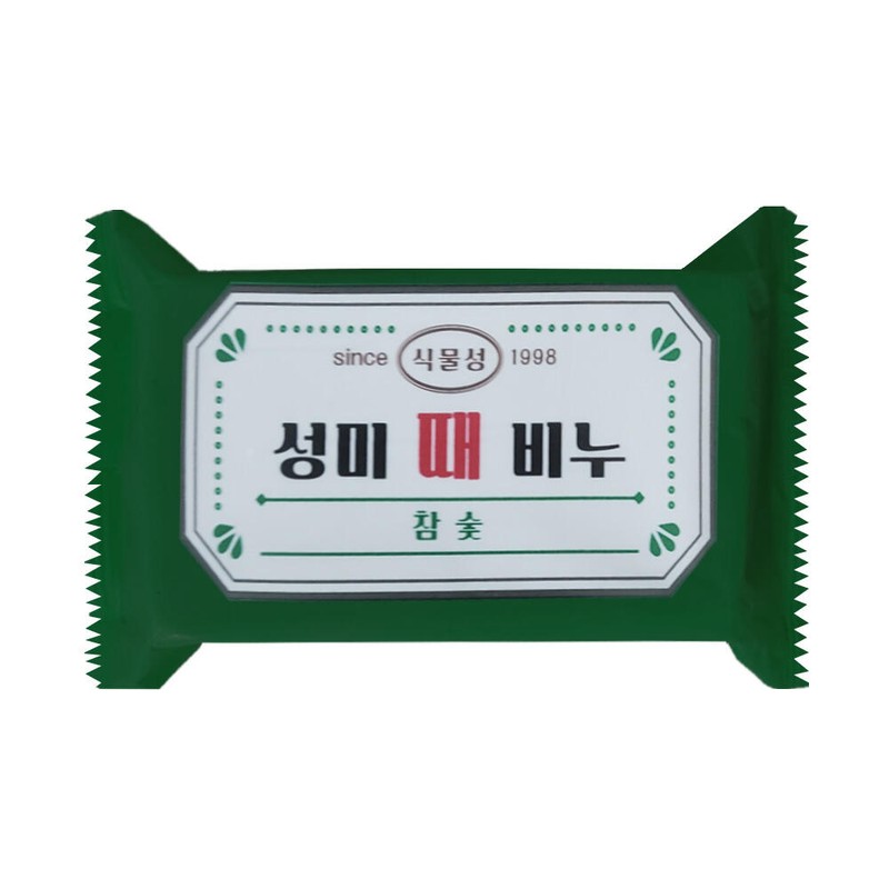 Seongmi 성미 한방 식물성 때비누 10개 흑색 백색 소금 목초액