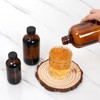 STARSIDE 12 Pack 4 oz Amber Glass Bottles with Lids,