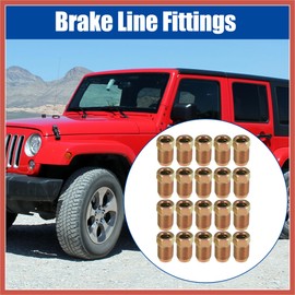 ACROPIX 20pcs M10x1.0 Threads Brake Line Nut Fittings for 3/16" Steel Brake Line Tubing for Car Car Parts