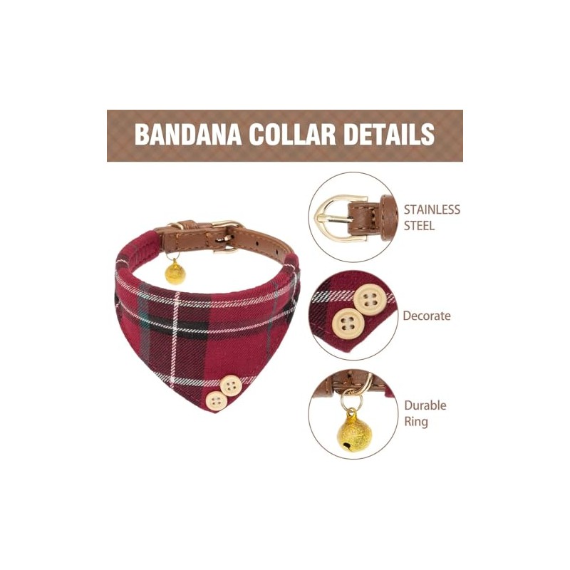 KOOLTAIL- Conjunto de collar y correa para perros pequeños con