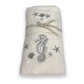 Set Ocean Sea Seahorse Hand Towel Beige