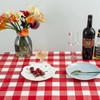 Kesfey Red and White Checkered Tablecloths 3 Packs Red Gingham