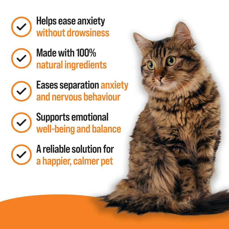 VETIQ Serene Calming Tablets for Cats & Dogs, Helps with