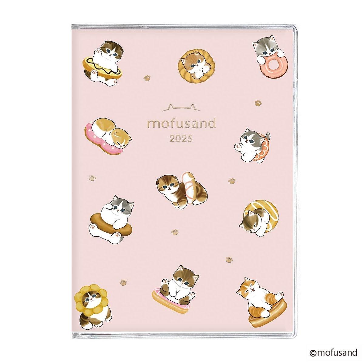 2026 Mofusand Cat A6 Monthly Diary Notebook - Cute Playground Equipment Design, Dec 2025-Jan 2027