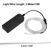 X AUTOHAUX 3 Meter/10ft Neon EL Wire Strip Ice Blue