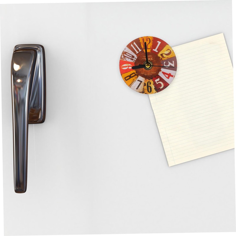SHOWERORO Retro Fridge Magnets Creative Clock Stickers Vintage Wall Clock