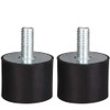CENPEK 4 Pcs Rubber Shock Mounts Set, Anti Vibration Mount AC Unit Rubber Shock Absorber Mounts Set with Studs M6 Anti Vibration Silentblock for Car Boat (VD30*20 M8*23)