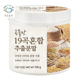 Pureun Deulpan 푸른들판 국산 19곡 곡물 혼합 선식 분말 가루 쉐이크 곡물맛 700gx1통 Blue Field Domestic 19 Grain Mixed Powder Shake 700g x 1 Container