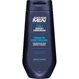 Just For Men Shampoo y Acondicionador 2 en 1 Cuidado del Cuero Cabelludo con Aceite de Coco 295mL