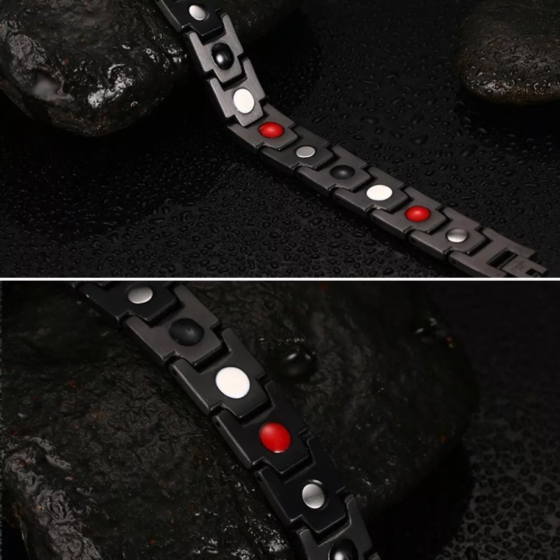 LOMETEB Moda Magnética-turm Terapia Salud Ajustable Pulseras 2piezas