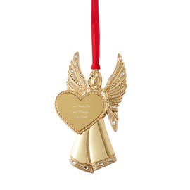 THINGS REMEMBERED Engraved Jeweled Memorial Angel Ornament (Free Customization)