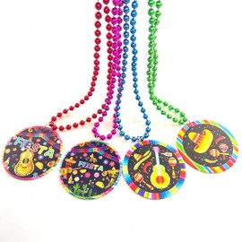 GZYSSL 24 Pcs Cinco de Mayo Bead Mexican Fiesta Party Favors Decorations Cinco de Mayo Fiesta Themed Medal Beads Party Supplies
