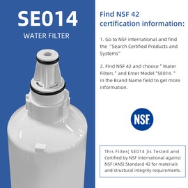 9990 5231JA2006B Water Filter Replacement for LG LT600P, Kenmore 9990, Kenmoreclear 46-9990, 469990, WFC2001, LSC27931ST, LFX25960ST Water Filter, 2 Pack SETFEEL
