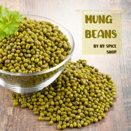 100% Natural Indian Mung Green Beans - Protein & Fiber Rich Moong Dal Whole Beans – Mung Beans Whole – Gluten-free Moong Green Beans – Bean Sprouts - 5 Pound (5lbs) pack of Mung Dal by NY SPICE SHOP