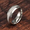100S JEWELRY White Gold Tungsten Rings For Men Women Wedding